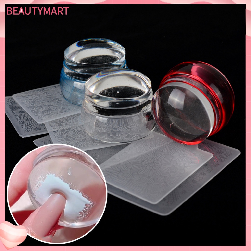 Dụng Cụ Đóng Dấu Trang Trí Móng Tay Nghệ Thuật Tái Sử Dụng Tiện Lợi