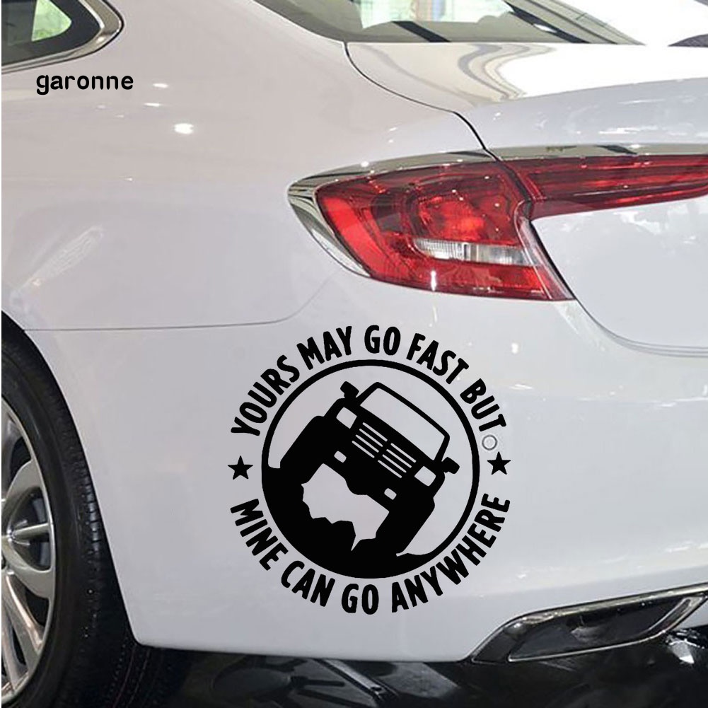 Đề Can Dán Trang Trí Thân / Cửa Sổ Xe Hơi Họa Tiết Chữ Off-road Phản Quang Vui Nhộn