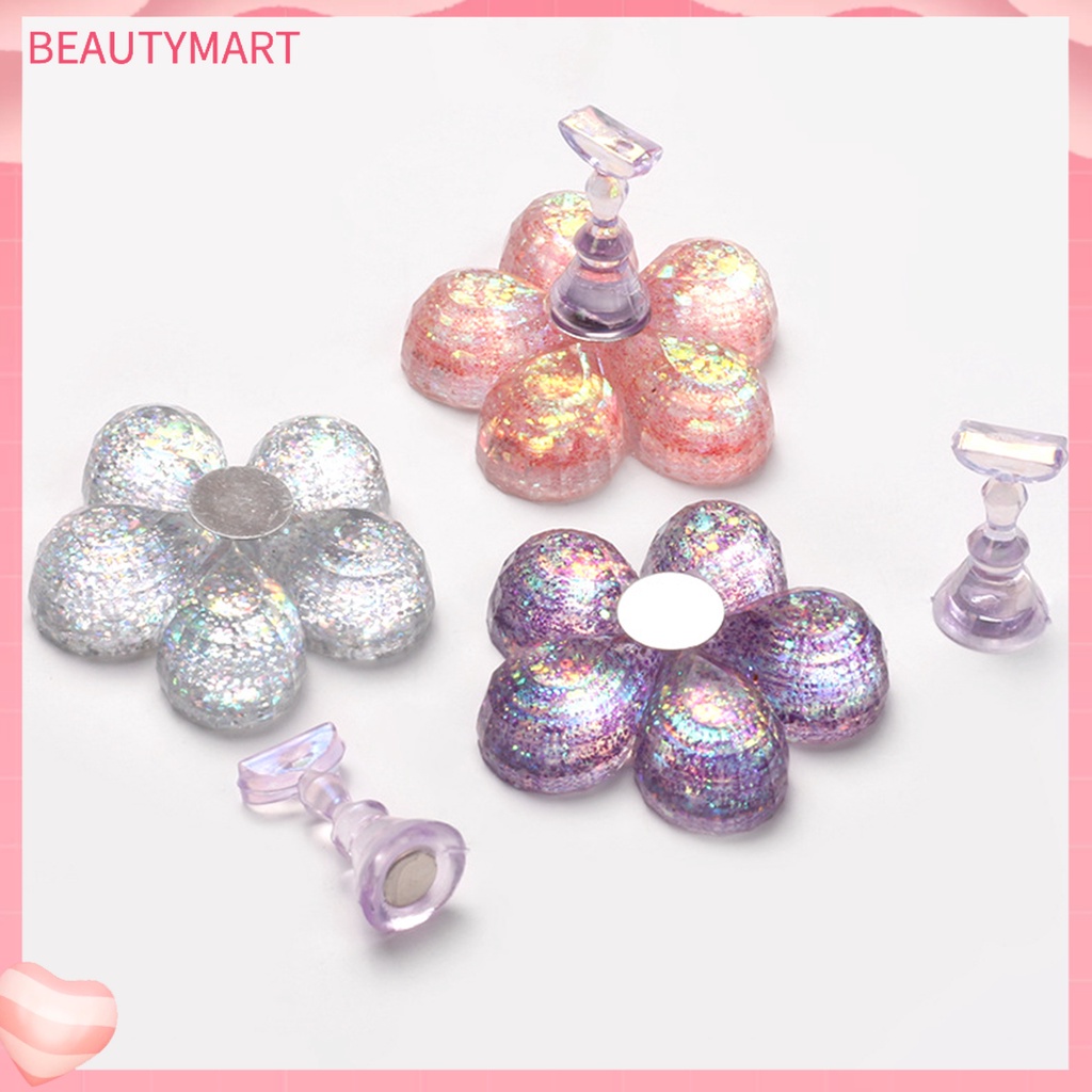 1 Bộ Giá Đỡ Móng Tay Giả Hấp Thụ ic Màu Sắc Sống Động Sáng Tạo DIY