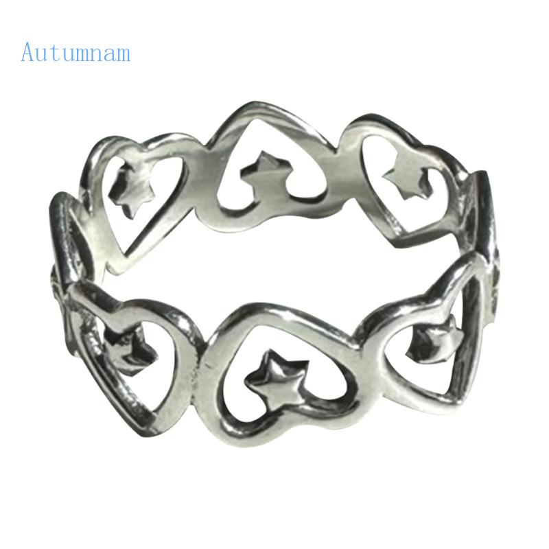 Nhẫn Hở Điều Chỉnh Được Hình Trái Tim Bằng Kim Loại