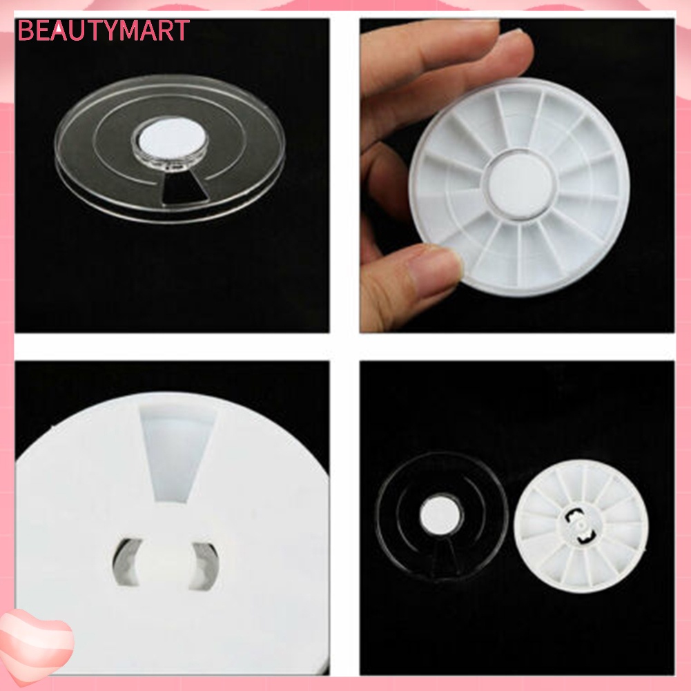 Hộp Tròn Rỗng Đựng Phụ Kiện Trang Trí Móng 12 Ngăn Tiện Lợi Ốp