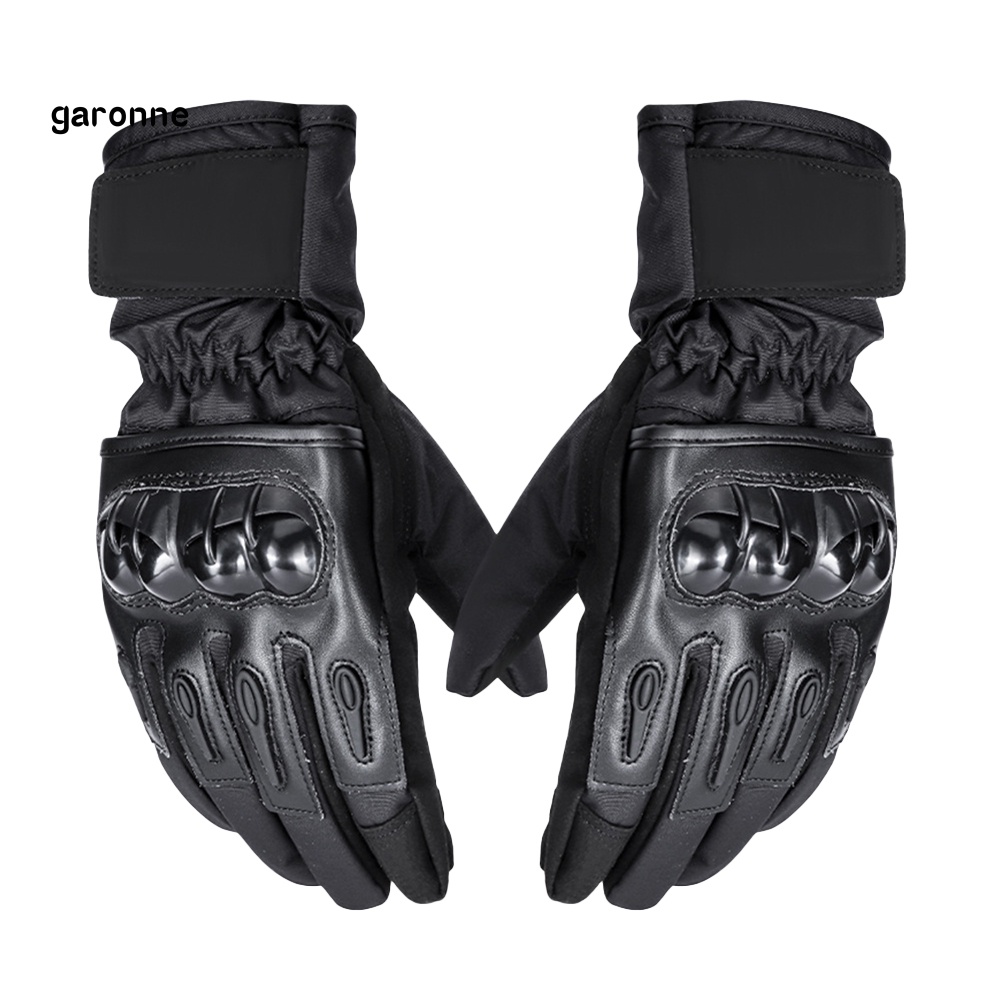 Găng Tay Lái Xe Vỏ Cứng Chống Thấm Nước Chắn Gió Giữ Ấm Mùa Đông