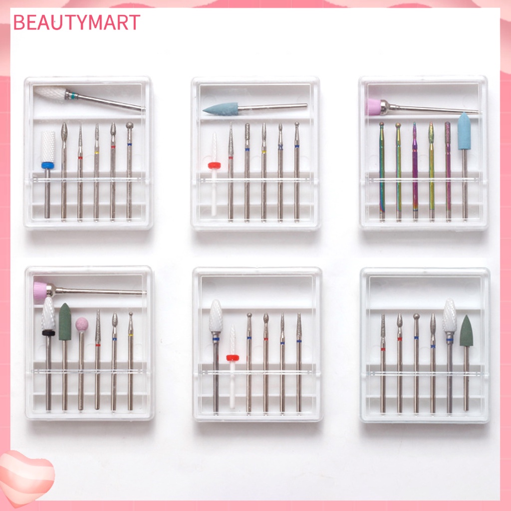 1 Bộ Đầu Mài Móng Tay Bằng Thép Vonfram Chuyên Nghiệp