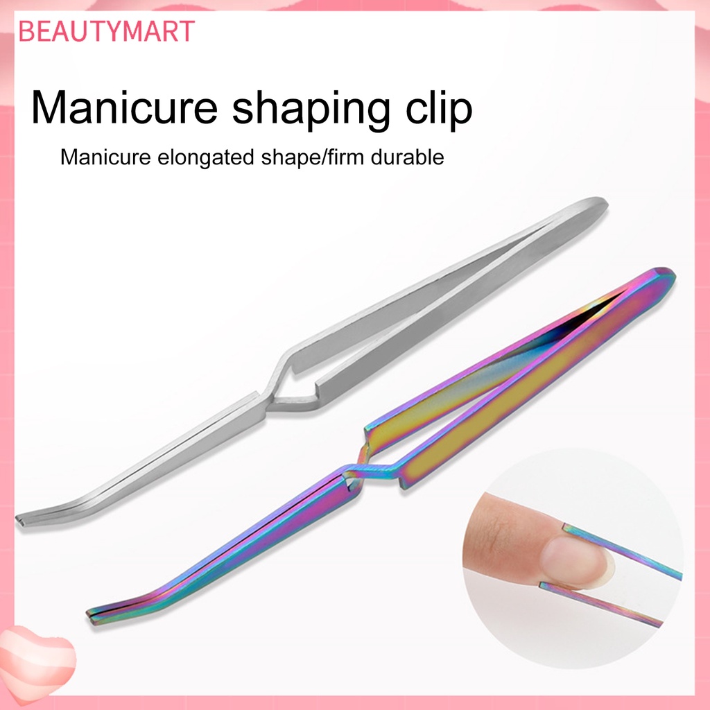 Nhíp Cong Bằng Thép Không Gỉ Không Biến Dạng Hỗ Trợ Làm Móng