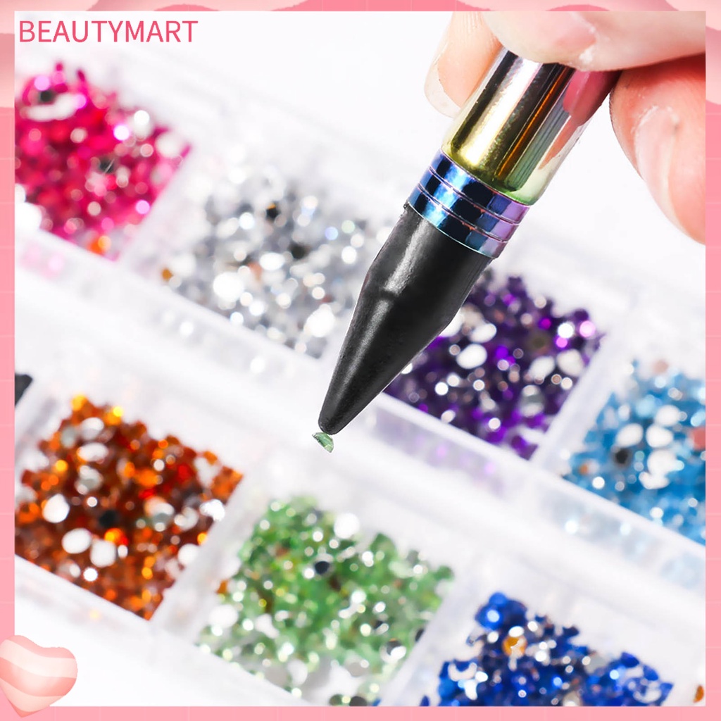 Bút Trang Trí Móng Tay Hai Đầu Bằng Acrylic Mạ Điện Nhiều Màu Sắc Dành Cho Nữ