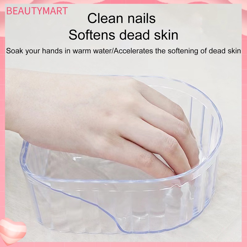 Tô Ngâm Móng Tay Bằng Acrylic Trong Suốt Tái Sử Dụng Được Tiện Lợi