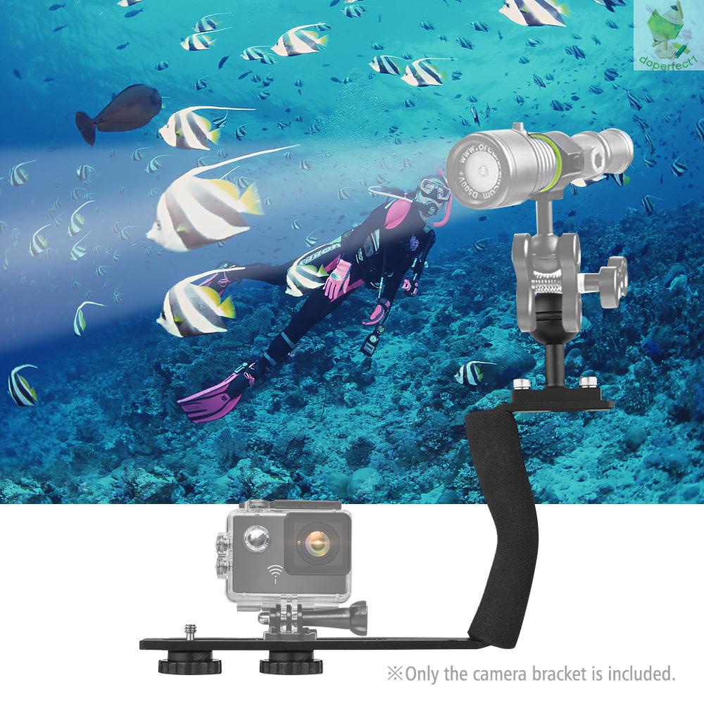 Aluminum Alloy Diving Handle Tray Bracket Single Handheld Hand Grip Video Stabilizer Portable Balancer Holder with 1/4in   Came-6.5