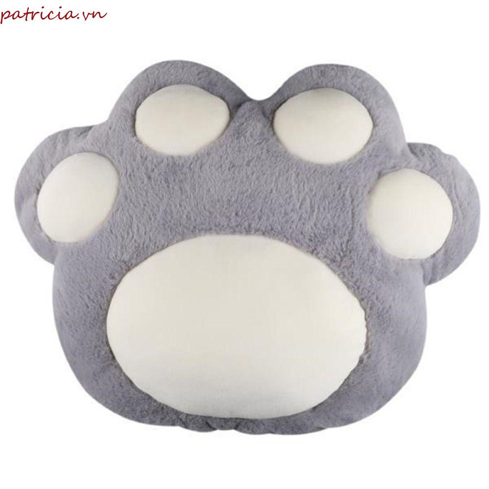 Gối Tựa Đầu Hình Chân Mèo Phủ Lông Mềm Mại Thoải Mái Thông Dụng Cho Xe Hơi