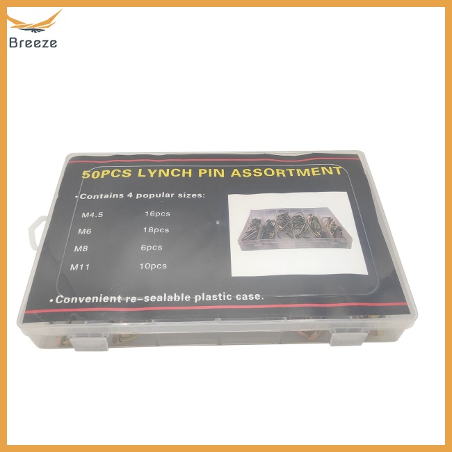 Bộ 50 Vòng Kẹp Khóa Bằng Thép M4.5 / M6 / M8 / M11