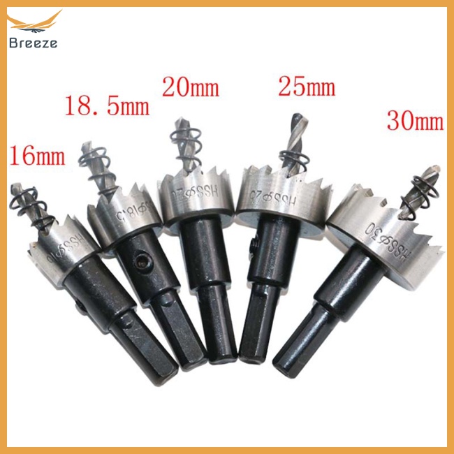 5 Mũi Khoan Lỗ 16-30mm Tốc Độ Cao Bằng Thép Không Gỉ