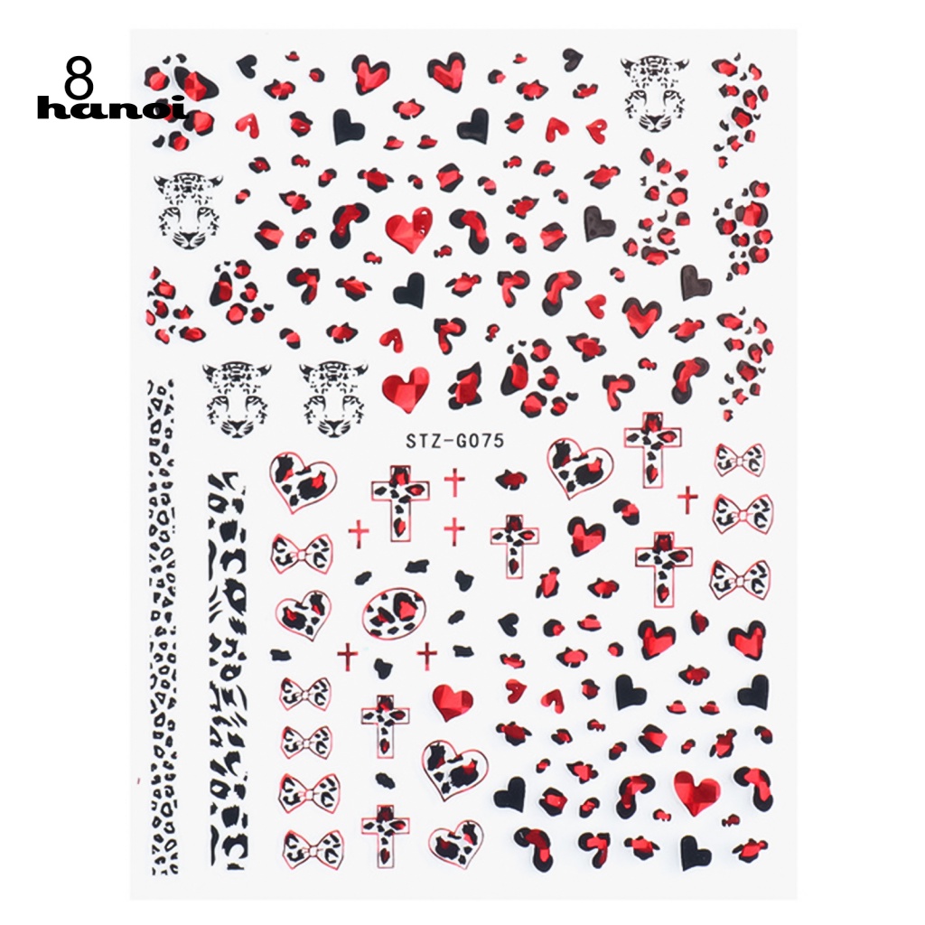 Miếng Dán Trang Trí Móng Tay Nhiều Màu Sắc Phong Cách Retro