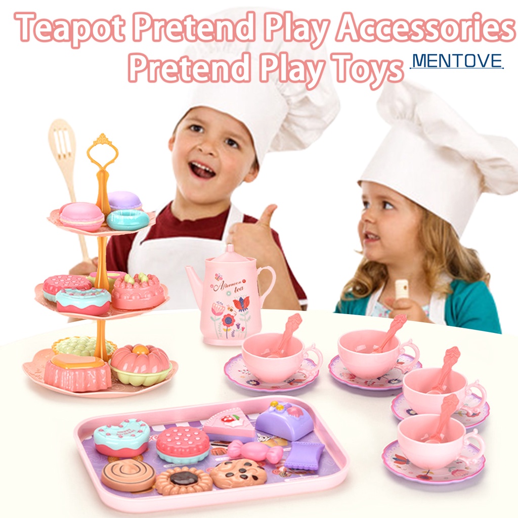 Set 35 Món Đồ Chơi Mô Phỏng Vali + Khay Đựng Ấm Trà + Khay Trưng Bày Bằng ABS Có Thể Tháo Rời Cho Bé Gái