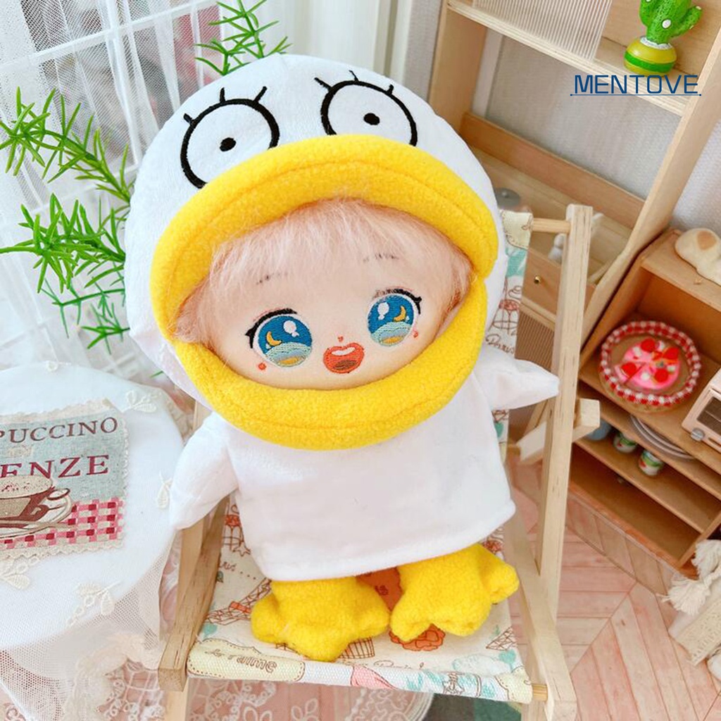 Bộ Đồ Ngủ Họa Tiết Vịt Hoạt Hình Dễ Thương 20cm Dành Cho Búp Bê