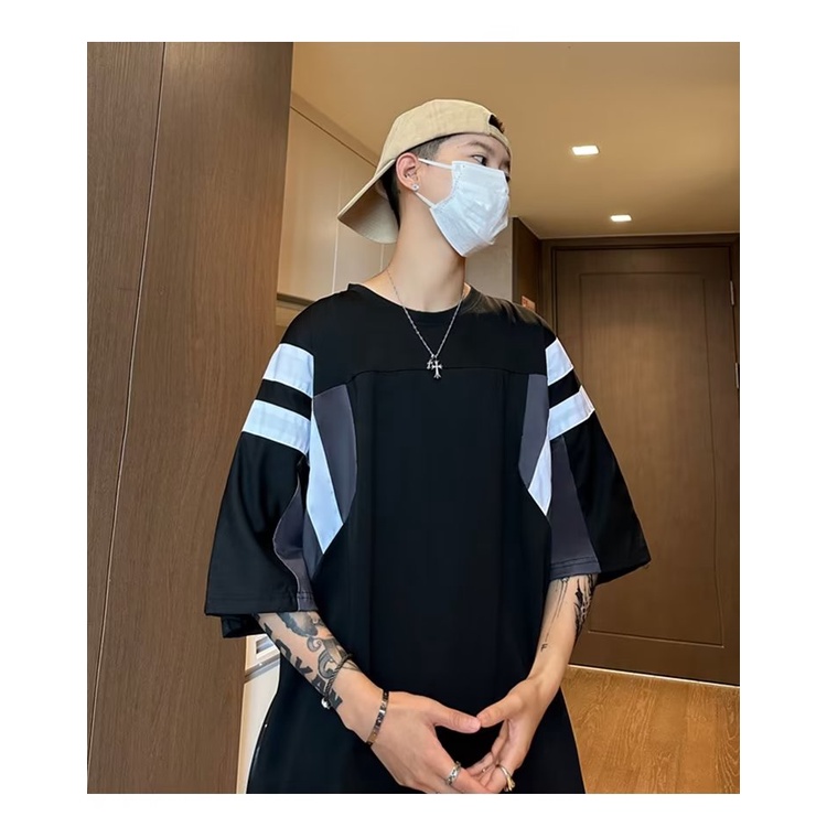 Áo Thun Ngắn Tay Phong Cách Đường Phố Âu Mỹ Cá Tính Cho Nam