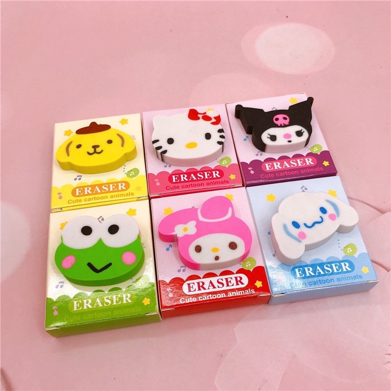 Gôm Tẩy Họa Tiết Hoạt Hình Kuromi Đáng Yêu
