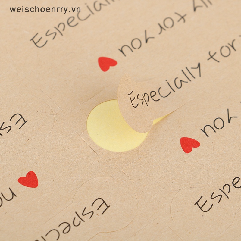 Set 100 Nhãn Dán Giấy Kraft In Chữ Especially for You Dùng Trang Trí Quà Tặng