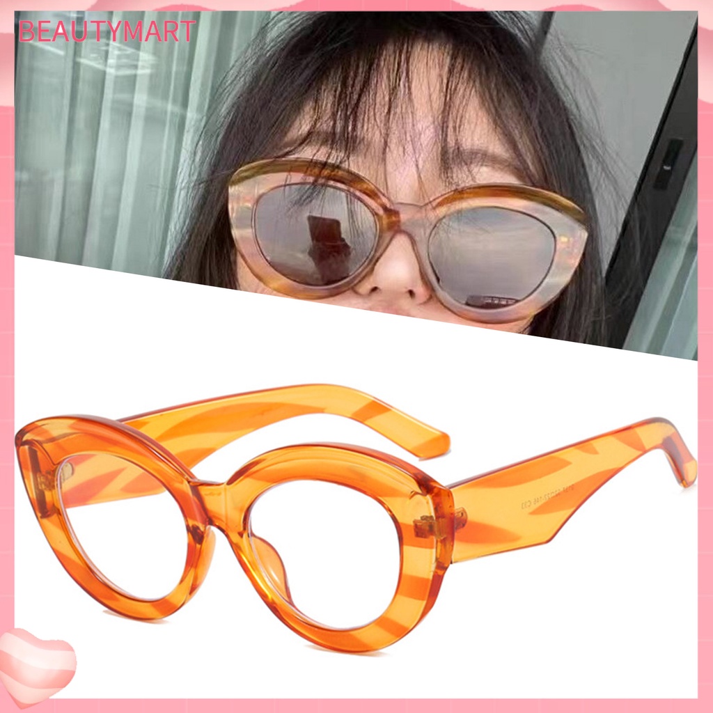 Kính Mát Gọng Lớn Chống Tia UV Thiết Kế Mắt Mèo Thời Trang Cho Nữ