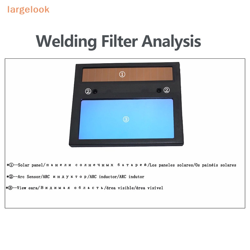 Kính Lọc Hiệu Ứng Tối Tự Động LI Dùng Cho Mũ Bảo Hiểm