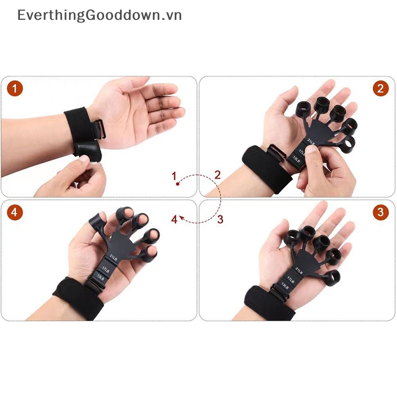 Everthinggood Dụng Cụ Silicon Đeo Ngón Tay Tập Lực Nắm Chắc Chắn