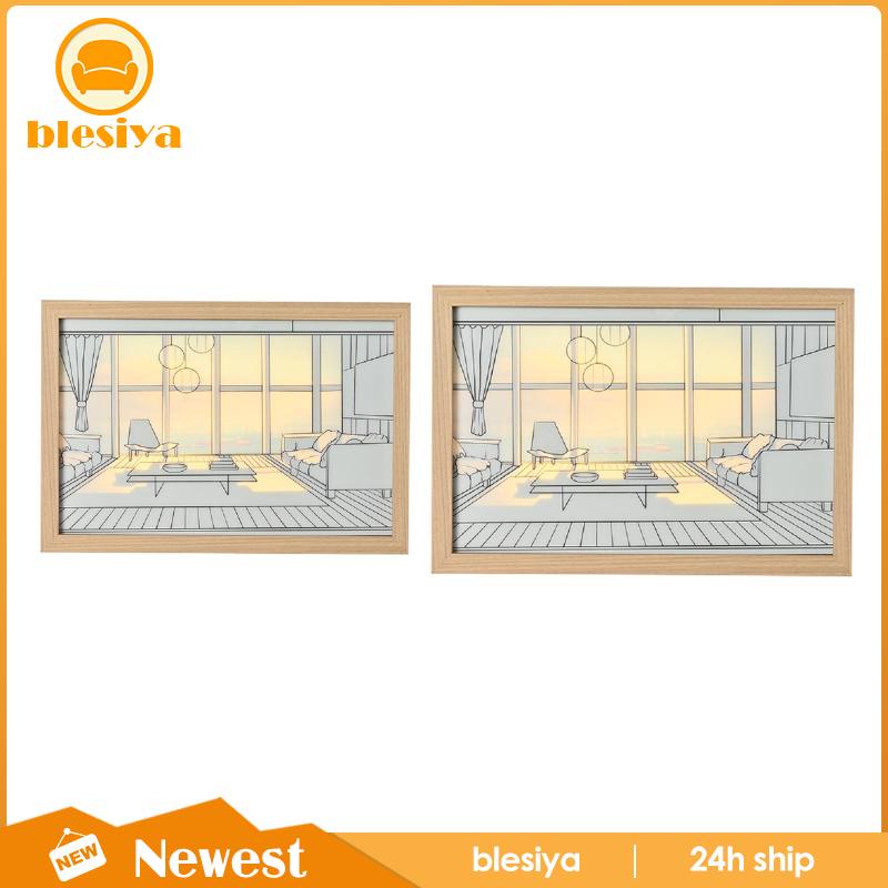 [Blesiya] Khung Tranh Trang Trí Hiện Đại Ánh Sáng Kèm Hộp Đựng