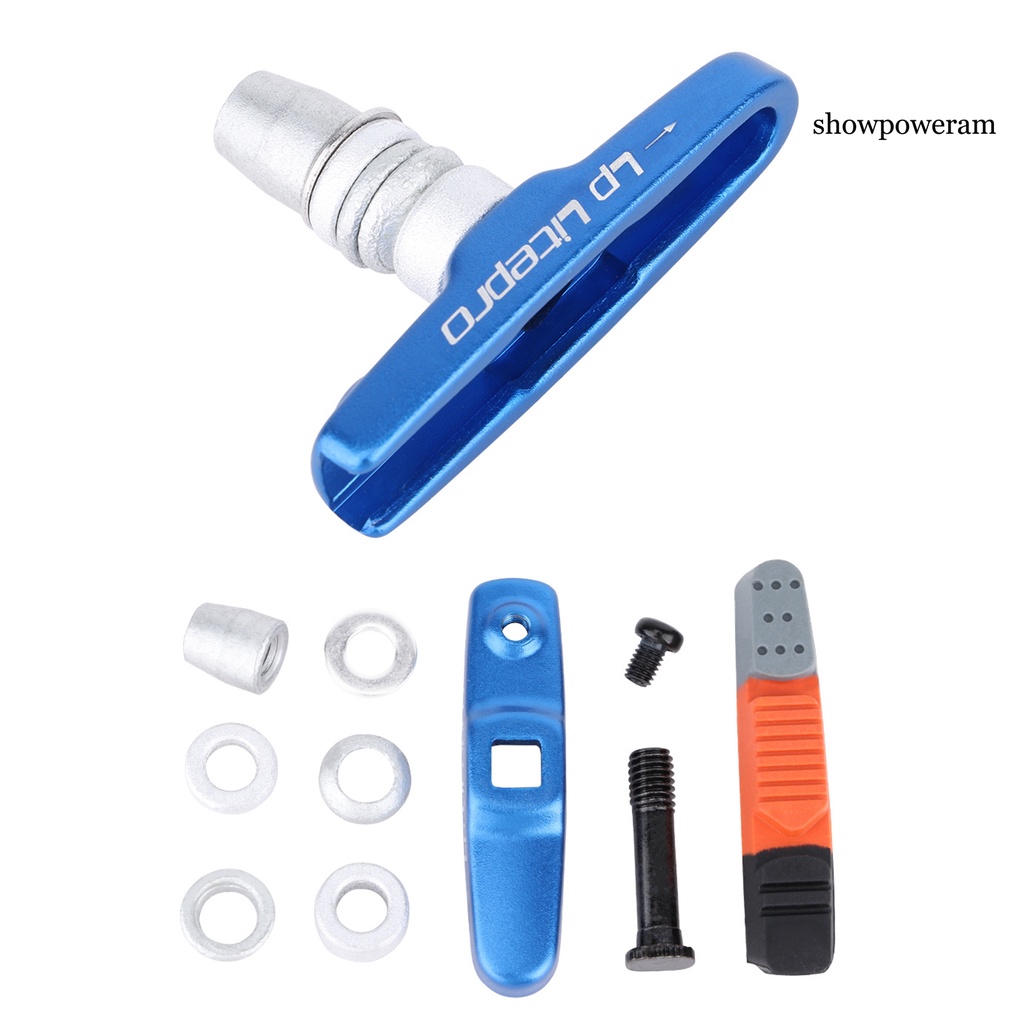 1 Cặp Má Phanh Xe Đạp Hình Chữ V Bằng Cao Su Dày Dặn Giảm Tiếng Ồn Tiện Dụng