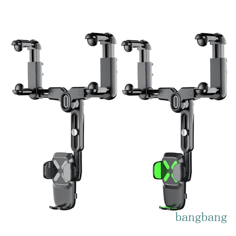 Giá Đỡ Điện Thoại GPS / Gương Chiếu Hậu Xoay 360 Độ Có Thể Điều Chỉnh Dùng Trong Xe Hơi