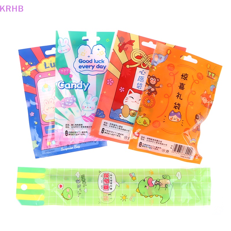 Set 10 Túi Đựng Đồ Chơi Họa Tiết Hoạt Hình Vui Nhộn Cho Bé Mới