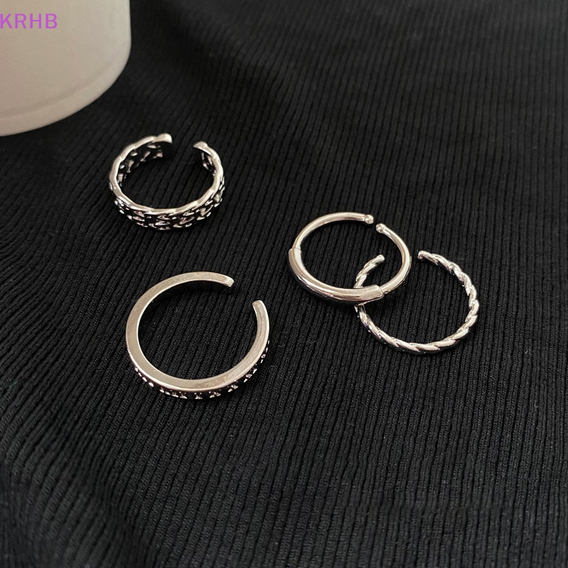 Set 3 Nhẫn Đeo Khớp Ngón Tay Phong Cách Retro Thời Trang Cho Nữ Mới