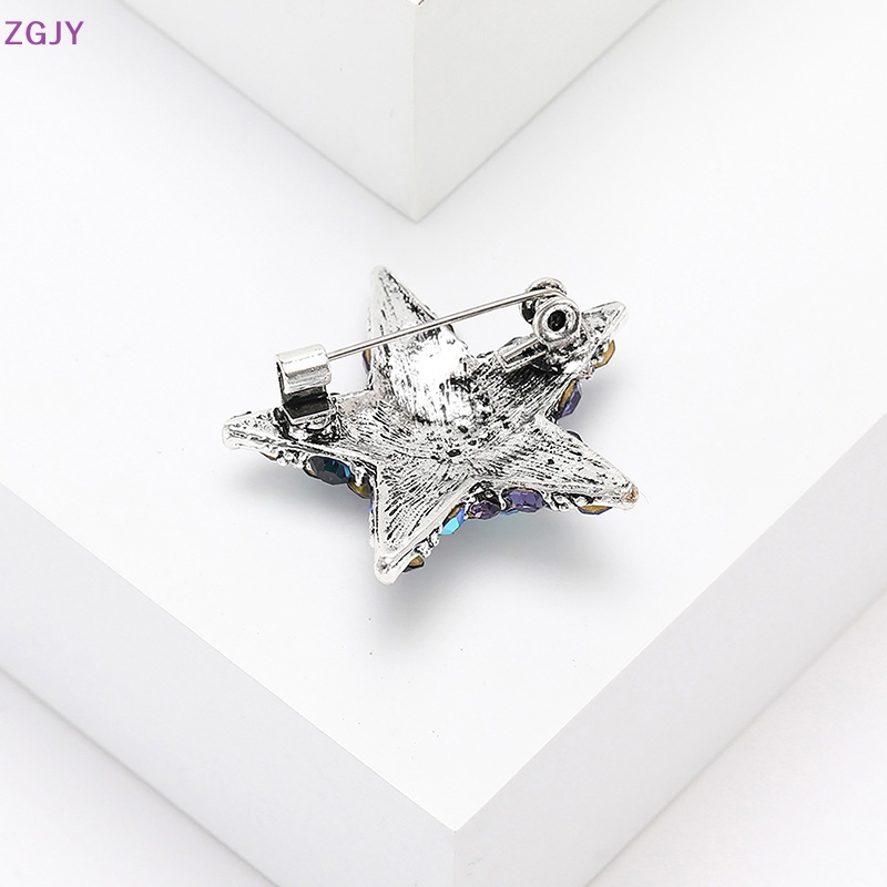 Ghim Cài Áo Hình Ngôi Sao Năm Cánh Đính Đá Thời Trang Cho Nữ Mới