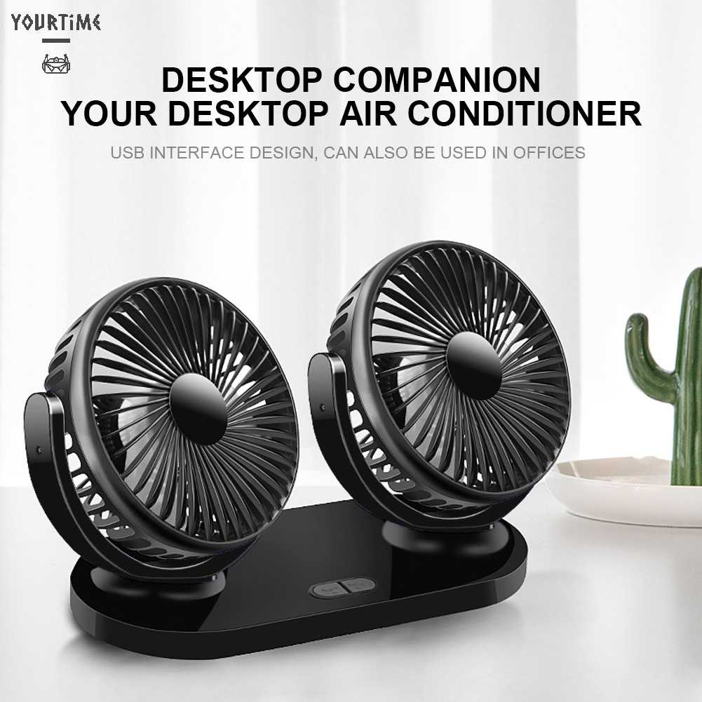Quạt USB Hai Đầu Ít Tiếng Ồn Nhỏ Gọn Tiện Dụng Cho Gia Đình / Văn