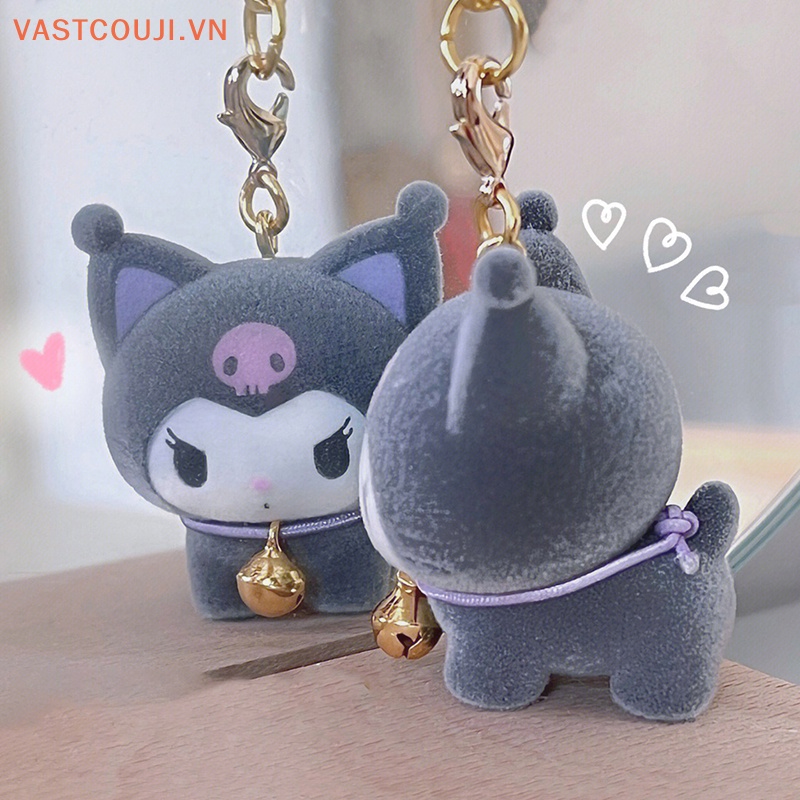 1 Móc Khóa Hình Búp Bê Anime Sanrio Kuromi Dễ Thương