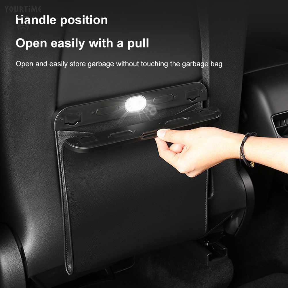 Túi Đựng Rác Có Nam Châm Hút Gắn Đèn LED Cho Xe Hơi Tesla Model 3 / Y