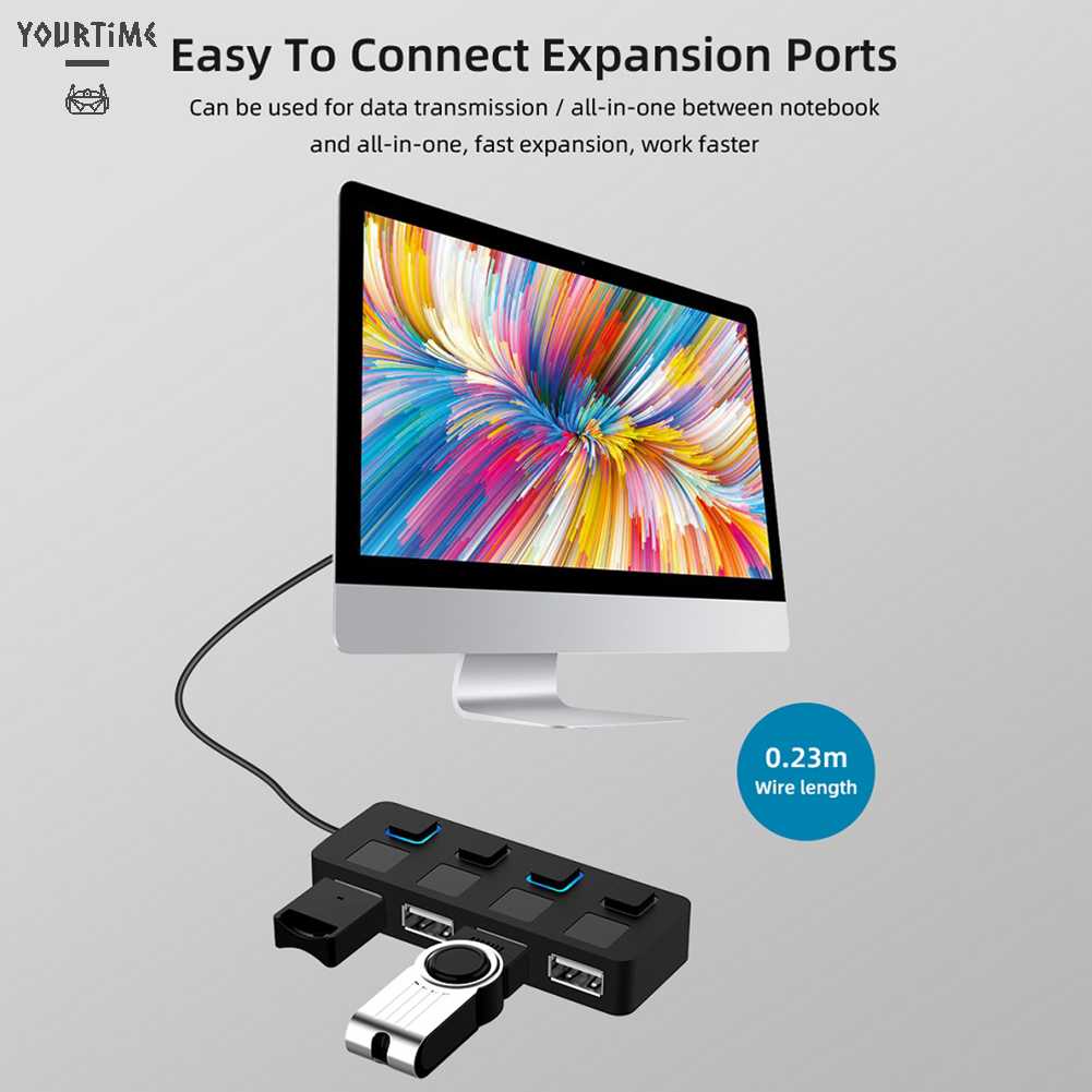 Bộ Chia 4 CổNg USB 2.0 Cho Laptop / PC