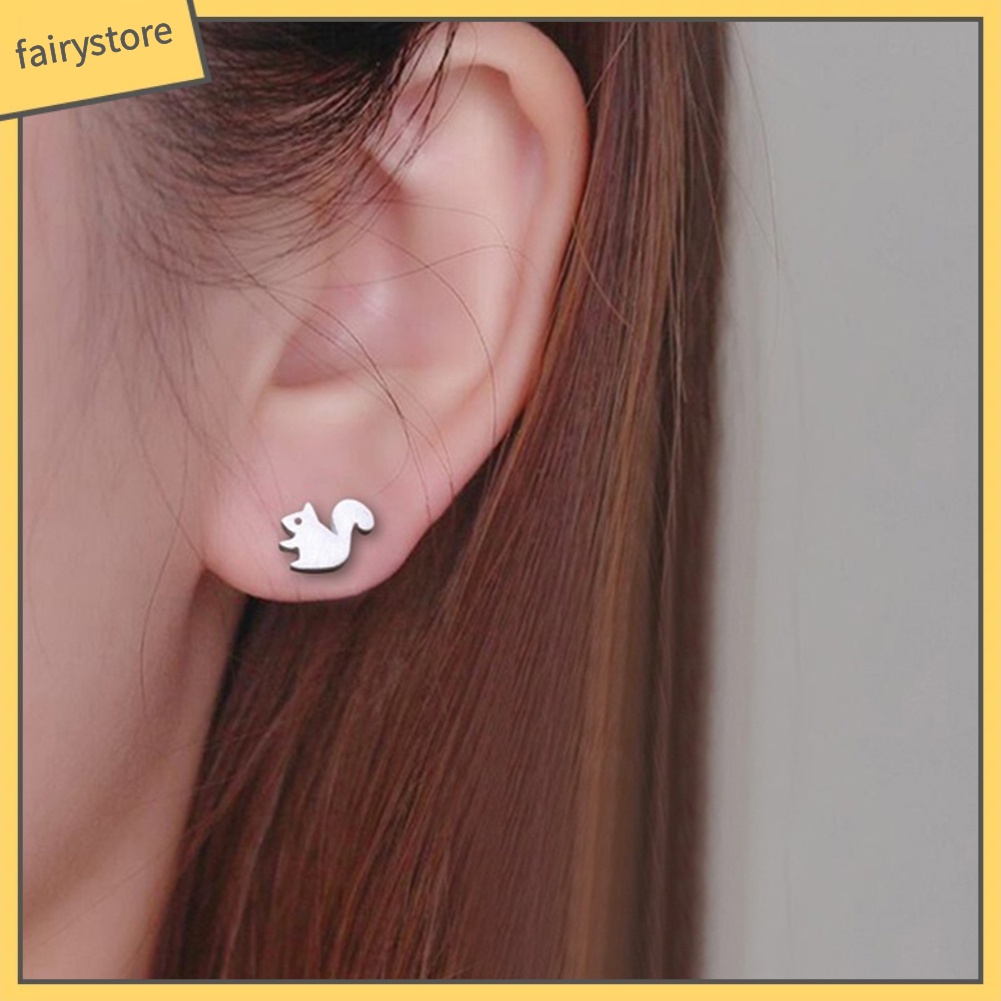 Đôi Khuyên Tai Hình Sóc Thời Trang Cho Nữ