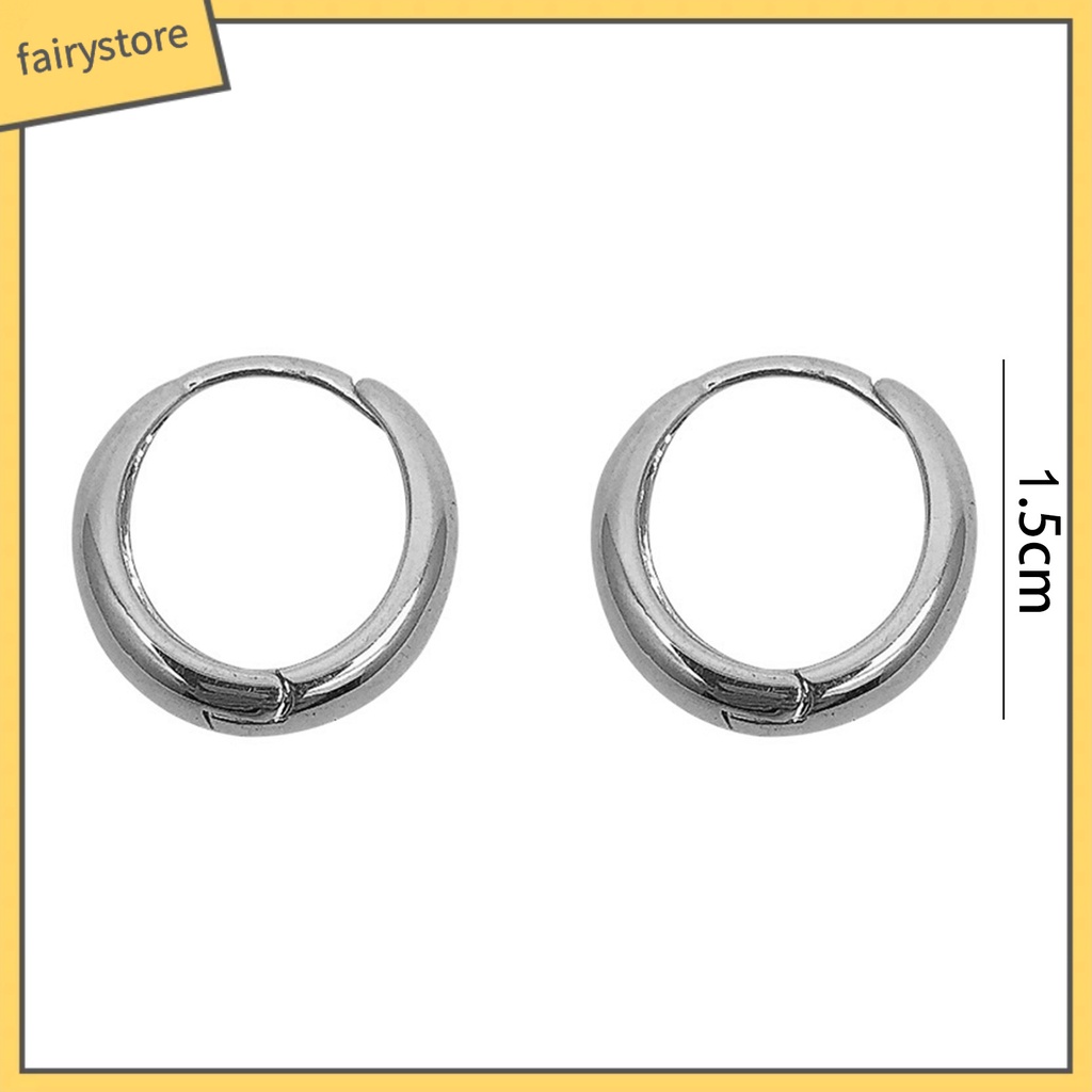 1 Đôi Bông Tai Hình Giọt Nước Dày Mạ Điện Thời Trang Cá Tính