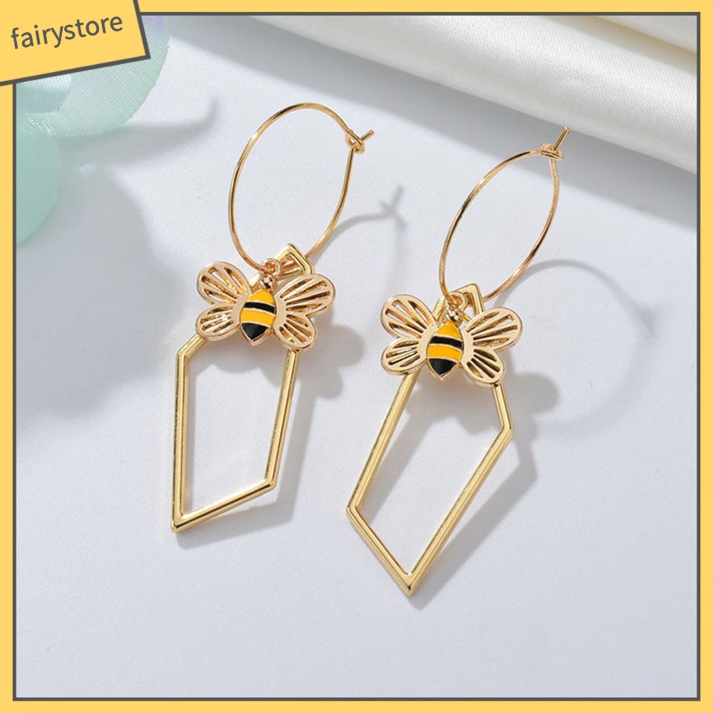 Bông Tai Hình Vuông Thiết Kế Rỗng Thời Trang Dành Cho Nữ