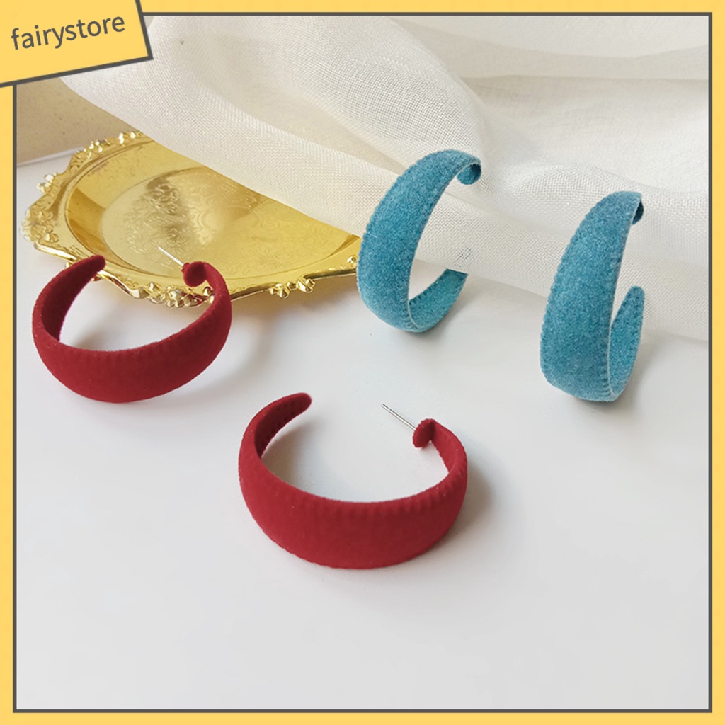 Đôi Khuyên Tai Tròn Phong Cách Vintage Thời Trang Cho Nữ