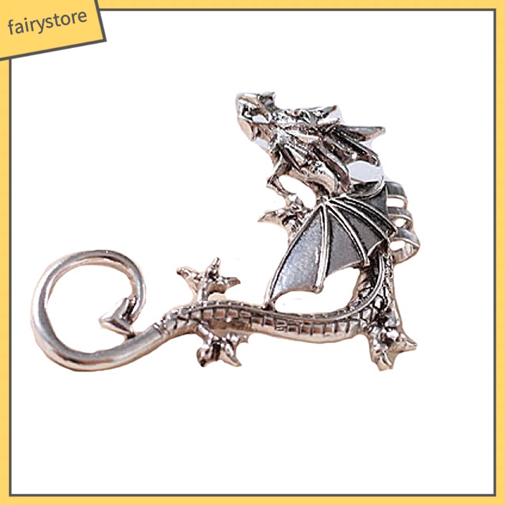 1 Khuyên Đeo Vành Tai Bằng Hợp Kim Phong Cách Punk Cổ Điển