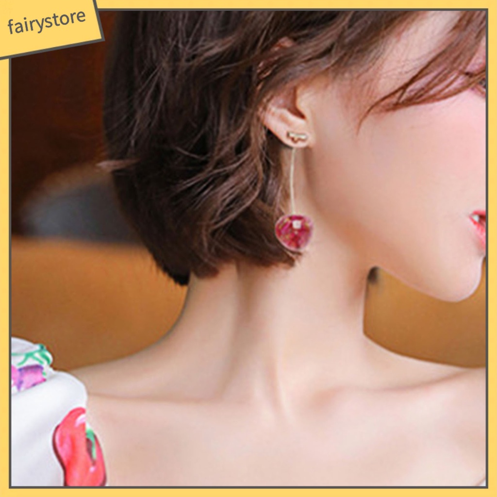 Bông Tai Hình Trái Cherry Tinh Tế Dành Cho Nữ
