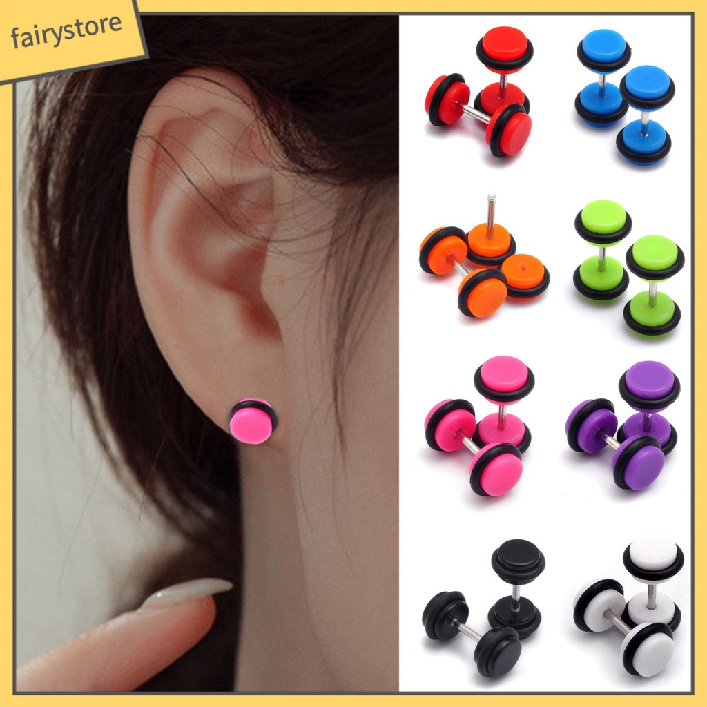 1 Bông Tai Hình Tròn Mini Thời Trang Dành Cho Nữ