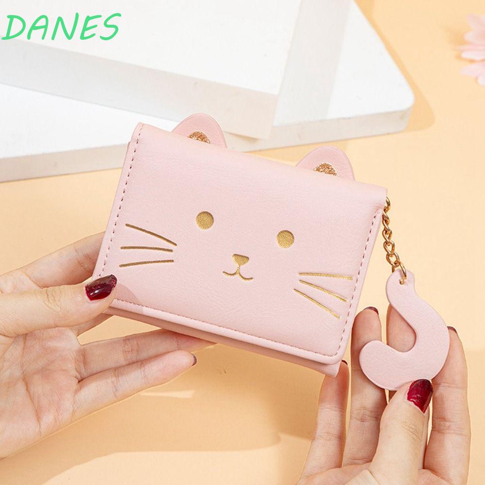 Ví Da PU Ngắn Nhiều Ngăn Đa Năng In Họa Tiết Thời Trang Cho Nữ