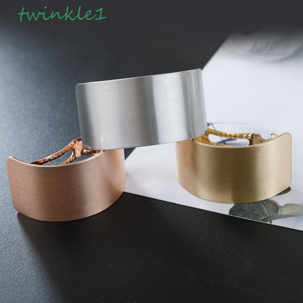 Kẹp Tóc Đuôi Ngựa Kim Loại Lấp Lánh Đơn Giản Cho Nữ Giá Đỡ