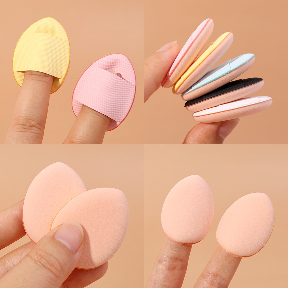 Phụ Kiện Trang Điểm Mặt Kem Che Khuyết Điểm / Bông Mút Mini Đeo Ngón Tay / Bông Mút Trang Điểm Tiện Dụng