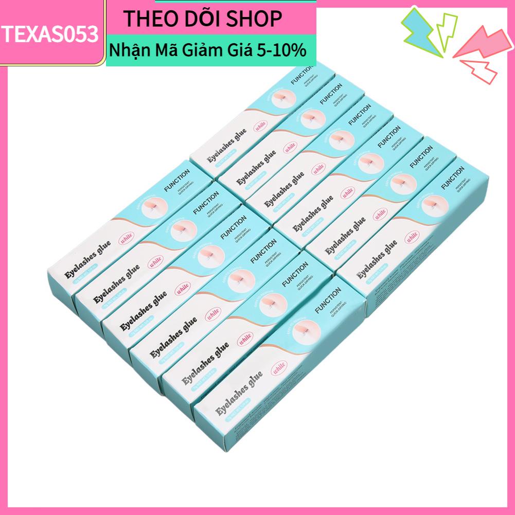 Texas053 12 Chiếc Mi Giả Keo Chống Nước Nhanh Khô Lâu Dài Bảo Dưỡng Trong Suốt Cây Nối Loại Bỏ Dễ Dàng