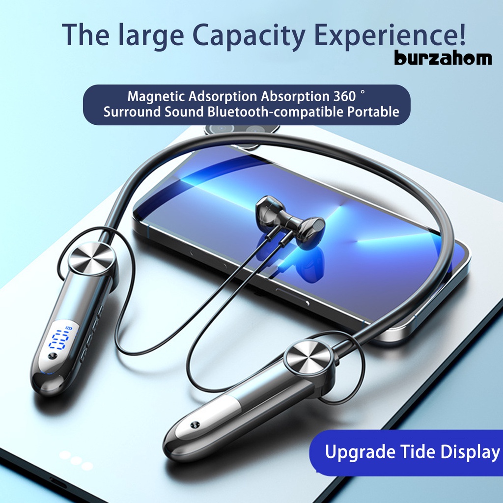 1 Bộ Tai Nghe Thể Thao Nhét Tai Bluetooth 5.3 Type-C 800mAh Màn Hình LED Kỹ Thuật Số