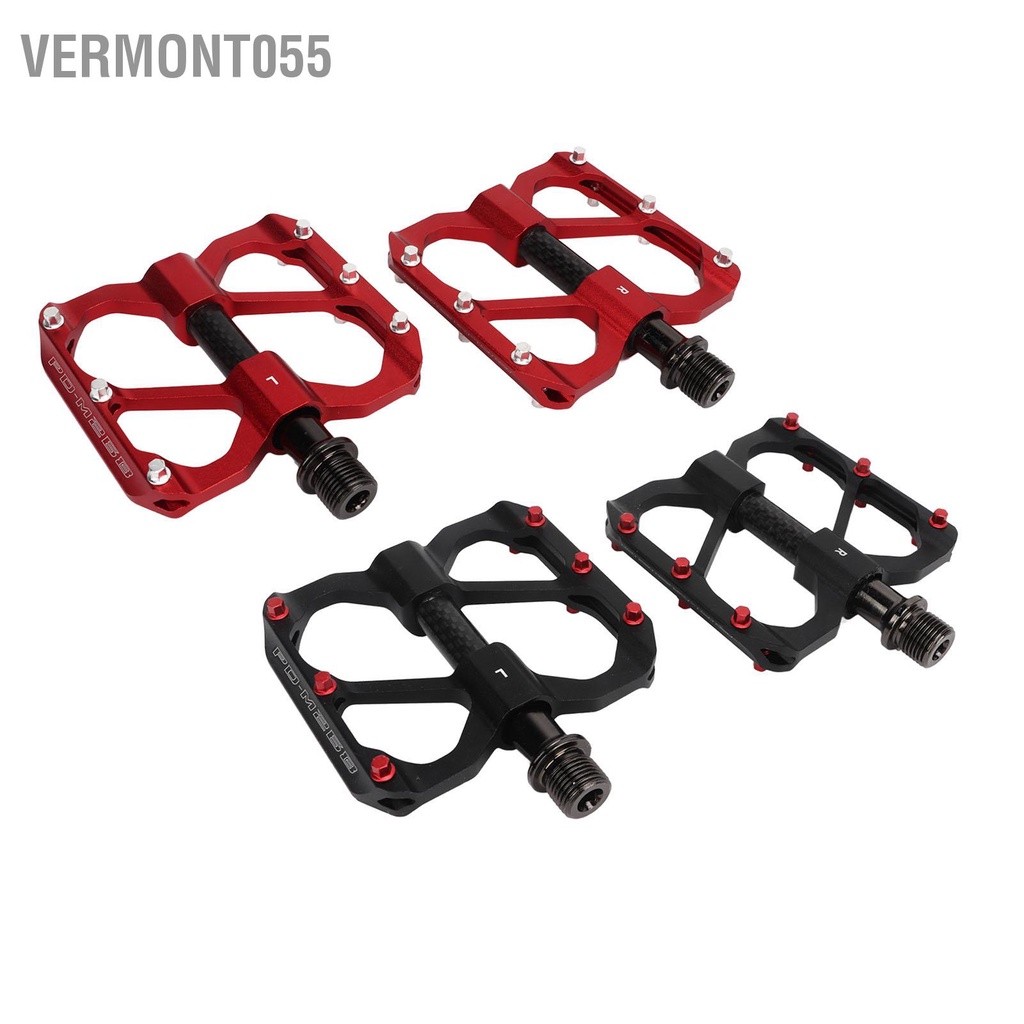 Vermont055 2 Chiếc Xe Đạp Đường Bộ Bàn Hợp Kim Nhôm Chống Trơn Trượt Nhẹ Phẳng Nền Tảng Cho