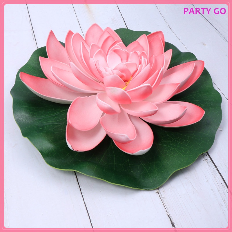 Set 2 Hoa Sen Giả Nổi Trang Trí Bể Cá