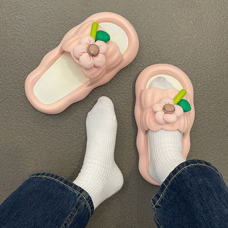 Dép Đế Dày Mềm Mại Chống Trượt Họa Tiết Hoạt Hình Thời Trang Mùa Hè 2023 Cho Nữ