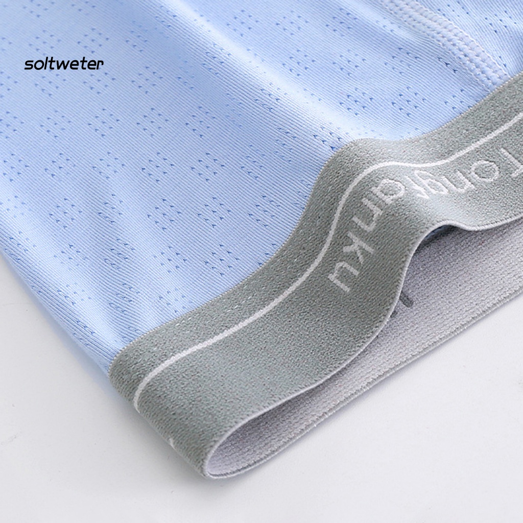 Quần Lót Mềm Mại Chữ U Màu Trơn Thấm Hút Mồ Hôi Co Giãn Tốt Cho Nam