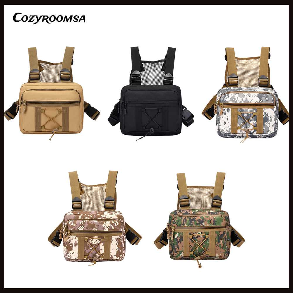 Túi Đeo Chéo Ngực Vải Oxford Nhỏ Gọn Có Thể Điều Chỉnh Thời Trang Cho Nam